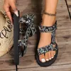 Sandals Summer Platform Flat Women's 2024 Mixed Colors Beach Light Non-slip Shoes Cute Rope For Women Comfort