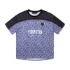 Diseñador THOCHA Moda de verano Men casual Camisetas de manga corta Trapstar Letter Pint Tee Unisex Top de gran tamaño