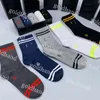 Fahsion Mens Long Sock Five Paren Casual Socks Designer Breid Borduurs Sock Comfortabele katoenen sokken