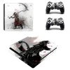 스티커 Dark Souls Bloodborne PS4 Slim Skin Sticker Decal for PlayStation 4 콘솔 및 컨트롤러 PS4 슬림 스티커 스킨 Vinyl