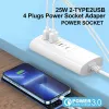 Аксессуары Multi Port Extender USB быстро зарядка PD Быстрая зарядка 4Port Hub Кабель данных 1/4 Hub для кабеля удлинения зарядки мобильного телефона