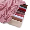 Hijabs Mujeres Chiffon Muslim Hijab Shawls Bufandas modales de algodón Hijabs Soft para mujer envolturas de cabeza musulmana Voile 70*180cm islámico D240425