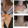 22091304 Collier de bijoux de perles pour femmes alias 4-4,5 mm en eau douce Chocker 40 / 45cm AU750 Chaîne réglable en or jaune Classic Must