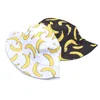 デザイナーワイドブリム帽子バケツ帽子夏の春の薄い色合いバナナプリントコットンポリエステルソフトバケツハット屋外通気性ファッションフィッシャーマンキャップメンズキャップ