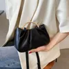 Shoulder Bags Metal Handle Design PU Leather Crossbody For Women 2024 Small Handbags And Purses Lady Totes Bag 7388