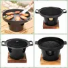 Non-stick Japanese Alcohol Stove Korean Portable Roasting Meat Tools Barbecue Grill Detachable Mini Barbecue Stove Camping 240422