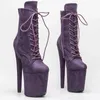 Dance Shoes Women 20CM/8inches Suede Upper Plating Platform Sexy High Heels Boots Pole 185