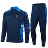 Boca Juniors Men's Adult Half Zipper Långärmad träning Outdoor Sports Home Leisure Sweats tröja Jogging Sportkläder