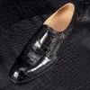 Scarpe eleganti piliyuan coccodrile in pelle maschio manuale inglese affari per il tempo libero uomo formale