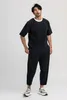 Miyake Pleated Pants Solid Tapered Pants Pencil Pants Four-season Casual Bottoms Japenese Streetwear Miyake Men 240419