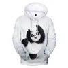 Herrtröjor tröjor nya kreativa kinesiska panda män kvinnor hoodies tröja harajuku 3d tryckt pattert söta tröjor mode höstkläder 240424