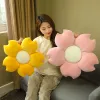 Pillow Stuffed Plant Petal Flower Cushion Girly Room Decor Sunflower Pillow Bay Window Pink Flower Setting for Kids Bedroom Seat Pillow