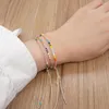 Pulseras de enlace GO2BOHO Minimalista Amistad Bracelet Joya de moda Multicolor Miyuki Tiny para mujeres
