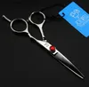 Tesoura de cabelo de alta qualidade Joewell Scissors de corte de cabelo de 5,0 polegadas 440c Aço inoxidável 62HRC Dduamente com estojo de couro Ferramenta de barbeiro profissional Q240425