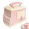 Storage Bags Car Money Bank Kids Safe Handle Design Atm Piggy With Sticker Real Dollar Cartoon Change Box