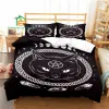 sets Dark Satanic Ouija Black Cat Duvet Cover Set Bedding for Aldult Kids Bed Set Game Quilt Cover Comforter Cover Bedding Set
