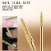 Bits NEW Tungsten Steel Nail Drill Bits Remove Dead Skin Burrs Milling Cutter For False Nail Tip And Native Nails Edge Polish Tool