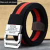 Ceintures pour hommes épais coiffure double boucle métalle nylon ceinture militaire combat tactique ceinture de survie lourde Q240425