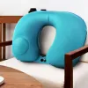 Подушка Ushape Travel Pillow Автоматическая воздушная надувная самолетная подушка автомобильные подушки кольцо подушка складная нажатие кровати подушки для горки подушка шея