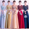 Party Dresses Dongcmy Long Champagne Color V-Neck Sequin Evening Dress Elegant Maxi Performance Robes Soirees Women