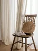 Rideau rideaux en lin japonais gaze en bois naturel style coton salon chambre à coucher écran de fenêtre