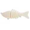 Baits Lures 10Cm 14G Unpainted Swimbait Lure Mti Jointed Fish Wobblers Lifelike Blank Fishing 7 Segment Tackle 20Pcs Drop Delivery Spo Otkte