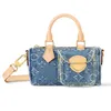 zomer denim zonsondergang heuvel pochette luxurys designer tas tas dames canvas portemonnee en handtas croissant tas op de go heren koppeling carrier crossbody schoudergordelzakken