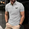 Polos masculine New Mens Classic Classic Courte-manche à manches courtes Top Summer Top T-shirt Collier surdimension