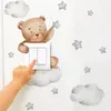 Cute Giraffe Bear Elephant Star Switch Sticker Kid Baby Bedroom Decoration Selfadhesive Home Decor Wallpaper Child Wall Decals 240418