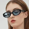 Lunettes de soleil Vintage ovales Fashion Retro Répèles Soleil Femelles Designer TRENDY UV400 HD Man Punk Shades Eyewear