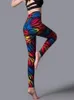 Cuhakci Yüksek Bel Taytlar Spor Giyim Egzersiz Kadın Jeggings Elastik Pantolon Leopar Yaz Baskılı Stripe Seksi Fitness Leggins 240424