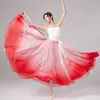 Stage Wear Big Swing Skirt Chiffon Dress Chinese Style Stage Performance Dress Gradient Color Flamenco Dance Skirt Lady Practice Dancewear d240425