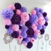 Decorative Flowers 500 Pcs 30 Colors 10" 25CM Pom Poms Ball Tissue Paper Flower Balls DIY-Weddings- Birthday-home Decorations-Baby Shower-