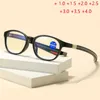 Sunglasses Anti Blue Light Neck Oval Reading Glasses Women Men Plastic Frame Hyperopia Eyeglasses Prescription 1.0 1.5 To 4.0