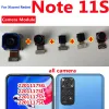 Xiaomi Redmiのオリジナルフロントバックカメラノート11S 108MP後ろ側のセルフィー前面カメラモジュールフレックスケーブルノート11s