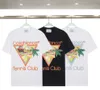 Yeni Kazabaş Men Tasarımcı T Shirt Kazabablanc Tişört Moda Erkek Gündelik T-Shirts Man Street T-Shirts Tenis Kulübü Casa Blanca Şortlu Kılıf Lüks Gömlek