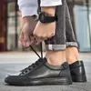 Casual Shoes Men Genuine Leather Dress Business Black Flats Oxfords Comfortable Footwear Fashion Sneakers