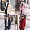 Veste coréenne Winter Slim Fit Automne Outwear Plus taille 5xl Woolen Long Coat Men Trench Coats 201114 S