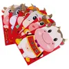 Wrap Prezent 24 szt. Ox zodiak czerwony pakiet chiński styl koperty Dziecięce Rok pakietów Wesele z kreskówek
