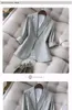 Costumes féminins 2024 Femme coréenne Matcha Green Fresh Suit Jacket Automne Style Slimming 3/4 SHEEVE TOP COAT