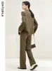 Sentubila Elegant Women Business Suit Blazer et Pantalons Pantalons Fall Tenues Fashion Matching Sets Women Clothing 133Z49975 240421