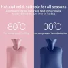 Värmare 1000/2000 ml stor varmvattenpåse avtagbar varmvattenflaskor återanvändbar hand varmare med tygtäckningsexplosionsfast tjej vinter