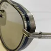 Designer occhiali da sole vintage lenti in poliammide grigio marrone oro nero viene fornito con una serie di gambe sostitutive EP4 Womens e maschili da sole di alta gamma