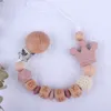 INS Personalized Name Baby Pacifier Clips Crown Teethers Dummy Nipple Holder Clip Chain Teething Toy born Feeding Accessories 240418