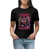 Polos femininos de lavanda de camiseta de anime roupas de manga curta camiseta engraçada de top