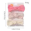 Accessoires 3pcs Stirnband Baby Girls Set Bow Knot Head Wrap Verband Kinder Kleinkinder Kopfbedeckungshaarband Kind Baby Neugeborene Haarzubehör Accessoires