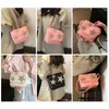 Drawstring Women Casual Sling Bag stora kapacitet Pu Star Messenger Stylish Satchel Justerbar rem Y2K för utomhusresor