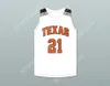 Anpassad Nay Namn Mens Youth/Kids Alex Caruso 21 Texas D1 Ambassadors AAU White Basketball Jersey 1 Top Stitched S-6XL