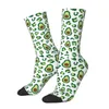 Calzini da uomo Avocado Green Avocado Leopard MENS CREW UNISEX FASHION FRIME ESTATE AUTORNO AUTORNO INVERNO