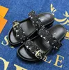 Größe 35-45 BOM DIA SLIDE Luxus Mann Designer Sandalen Frauen Pantoffeln Sommerflats Plattform-Pantoffeln